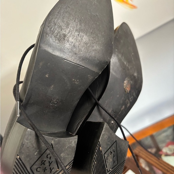 Grey City Leather Ankle Boot Size 8.5 - Picture 8 of 10